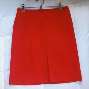 LOFT bright red skirt WITH POCKETS